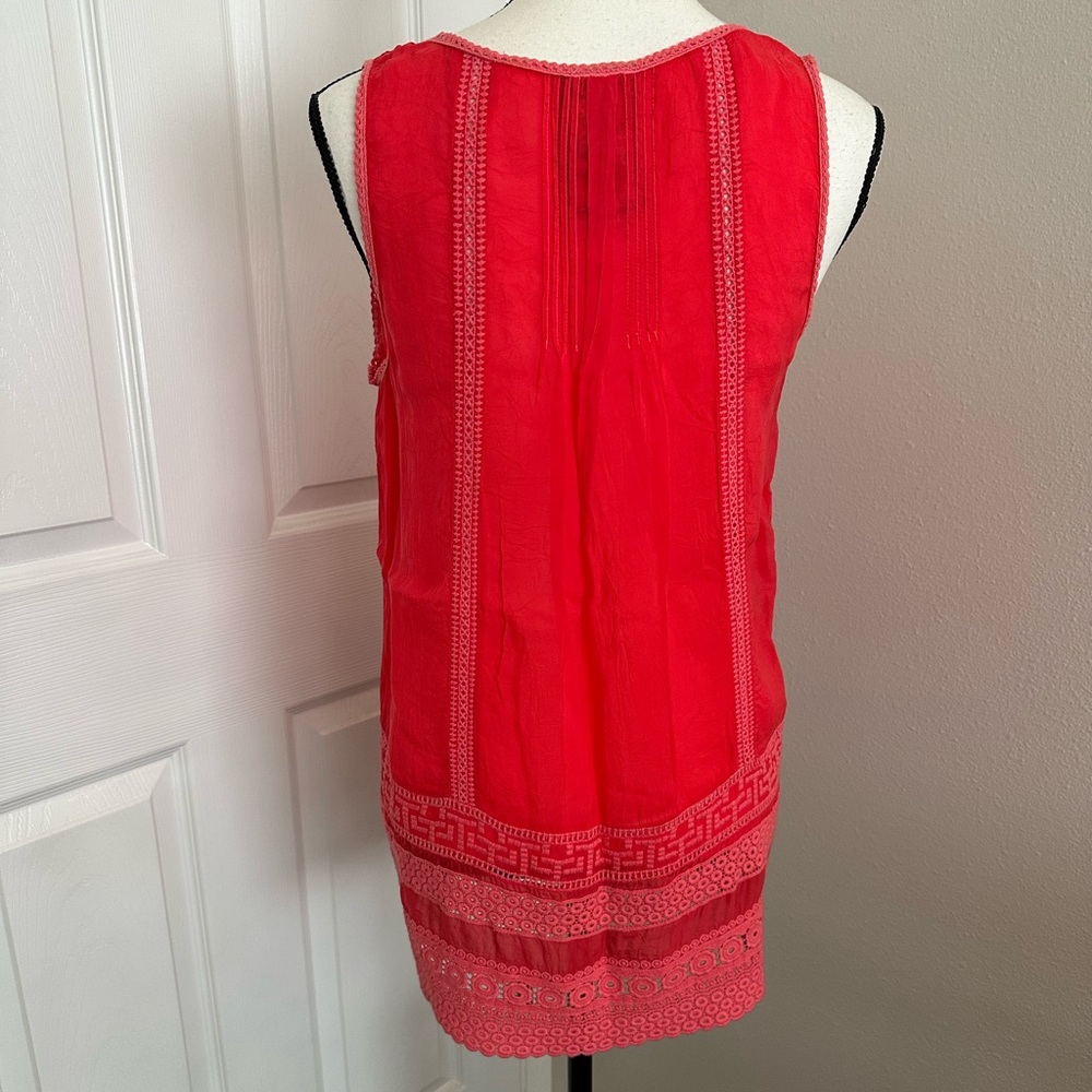 Johnny Was Coral Sleeveless Blouse - Picture 5 of 7